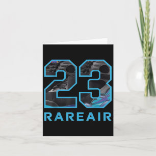 Cartão Número 23 8 Aqua Camiseta Combinando Cor Gráfica C