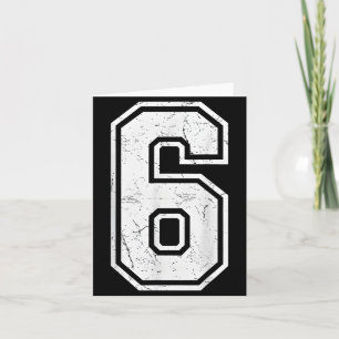 Cartão Número 6 Fantasia do Meme 67 Correspondente Homens