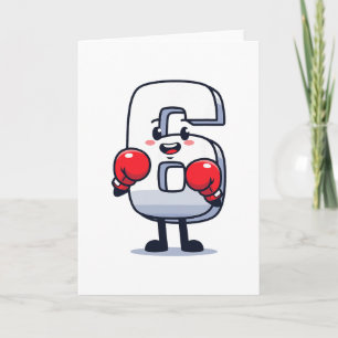 Cartão Número 7 Correspondente Meme de Boxe 67 Crianças M