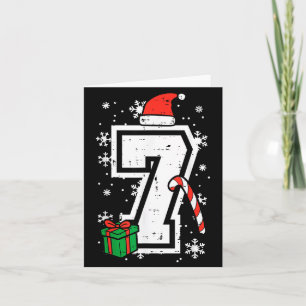 Cartão Número 7 Natal 6 7 Xmas Correspondente 67 Meme Hom