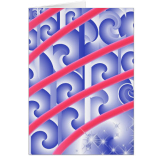 Cartão número branco e azul vermelho cinco