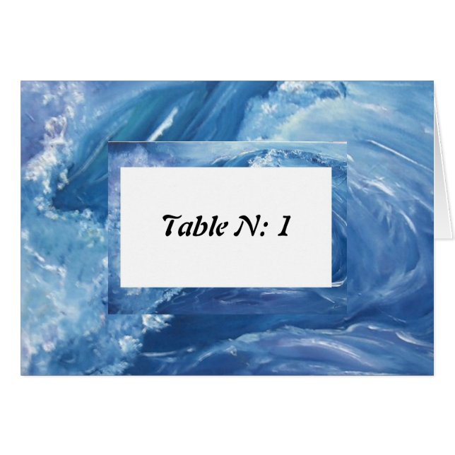 Cartão número da mesa (Frente horizontal)