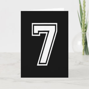 Cartão Número Divertido 7 67 Fantasia de Meme Grupo Corre
