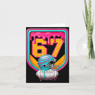 Cartão Número do Drip de Futebol 67 Jogador de Futebol
