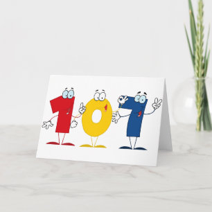 Cartão Número Feliz 107