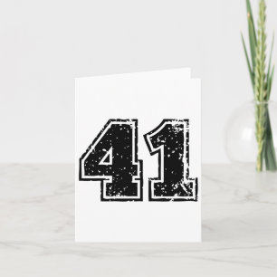 Cartão Número nº 41 Equipe de desenho de vendas de quaren