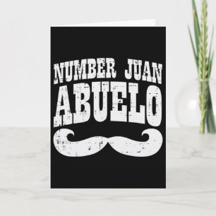 Cartão Número Um Juan Abuelo Dia dos Pais Espanhol Mexica