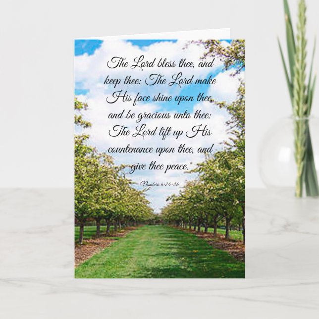 cartão Números 6:24-26 (Frente)
