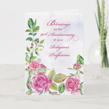 Nun 20 Aniversário da Profissão Religiosa Rosa