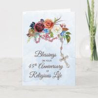 Nun 45º Aniversário da Vida Religiosa com Rosário