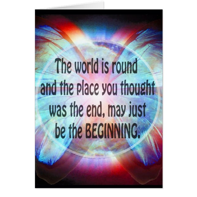 Cartão Nunca dê acima (Frente)