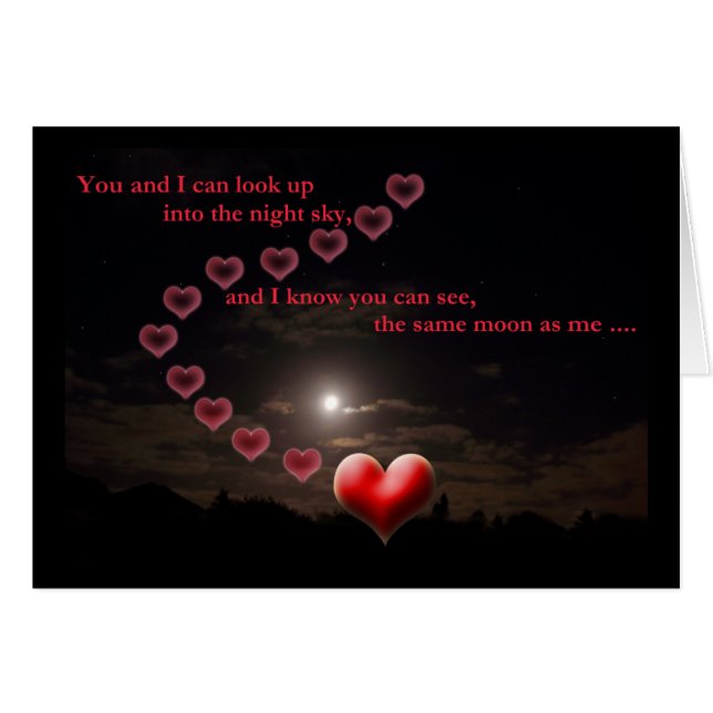 Cartão Nunca distante no coração (Frente Horizontal)