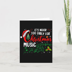 Cartão Nunca é Tarde Demais Para Amante da Música de Nata
