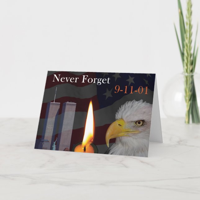 Cartão Nunca Esqueça 9-11-01 (Frente)
