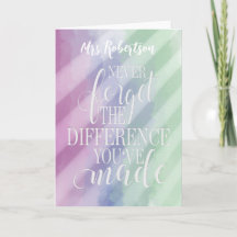 Nunca esqueça a diferença que fez Obrigado