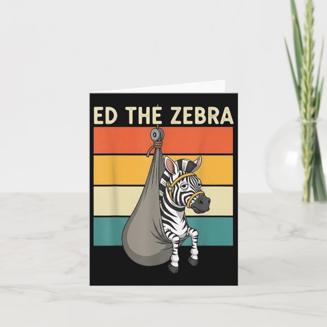 Cartão Nunca Esqueça Ed Da Zebra Capturada (Frente)