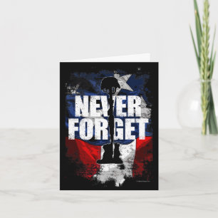 Cartão Nunca esqueça o dia memorial Nunca esqueça o dia m