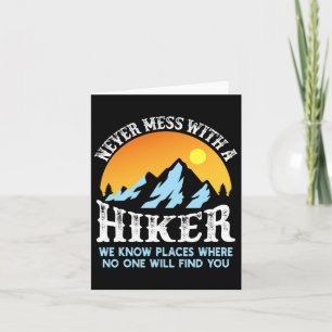 Cartão Nunca Mal Com Um Hiker