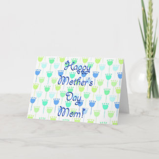 Cartão Nunca Muitas Tulipas De Placa De Dia de as mães