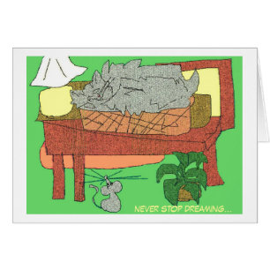 Cartão Nunca pare de sonhar