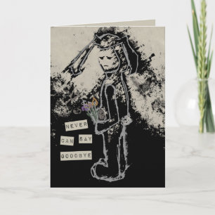 Cartão nunca posso dizer adeus sinibunny