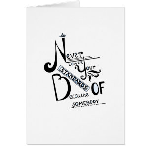 Cartão Nunca reduza a cotação motivacional dos seus padrõ