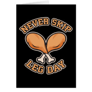 Cartão Nunca salte o dia do pé - pilão de galinha -