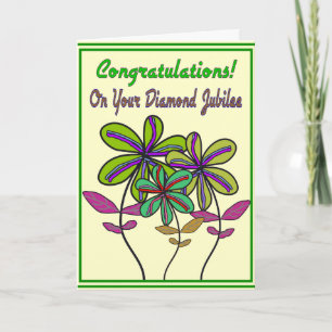 Cartão Nuns Diamond Jubilee 75 anos de serviço