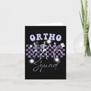 Cartão Nurs Ortho Squad Dancing Skeleton Orthopedic