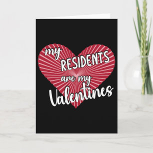 Cartão Nurse Doutor Valentines Meus Residentes São Meus V