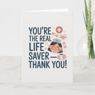 Cartão Nurse Thank You Card