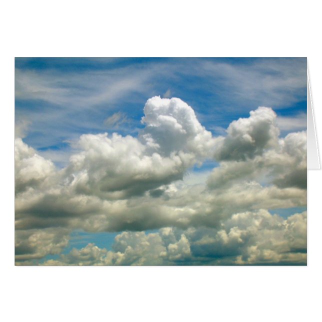 Cartão - Nuvem — Olá... (Frente Horizontal)