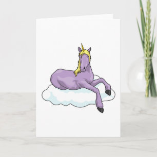 Cartão Nuvem Unicorn