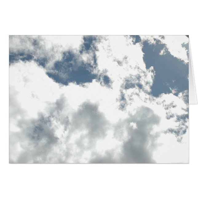 Cartão Nuvens celestiais (Frente Horizontal)
