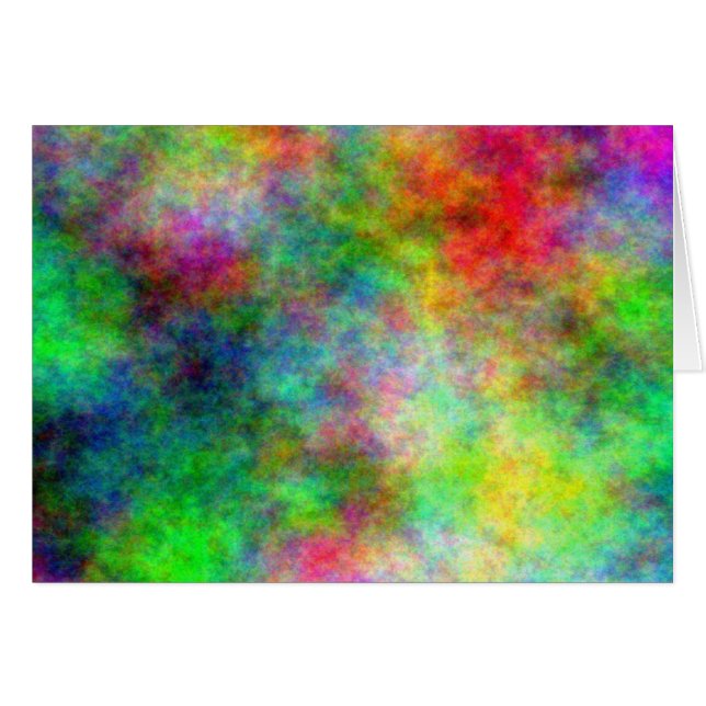 Cartão Nuvens Coloridas (Frente Horizontal)