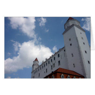 Cartão nuvens de castelos bratislava