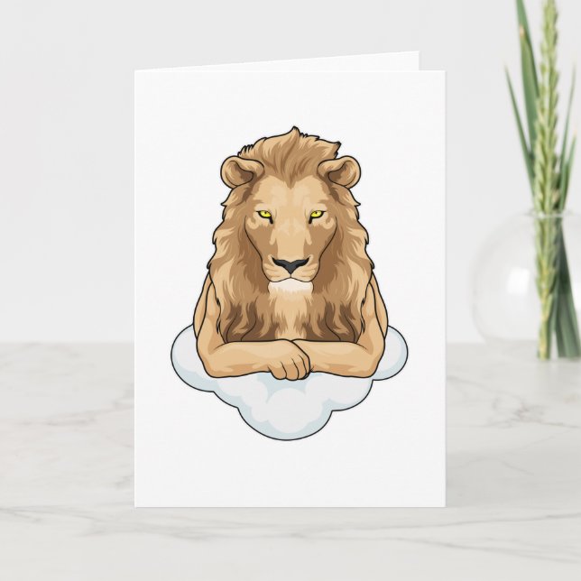 Cartão Nuvens de Leão (Frente)