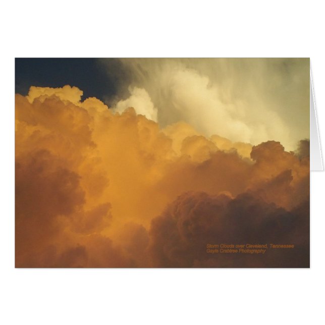 Cartão Nuvens de tempestade (Frente horizontal)