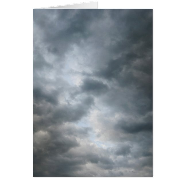 Cartão Nuvens de Tempestade Quebrando (Frente)