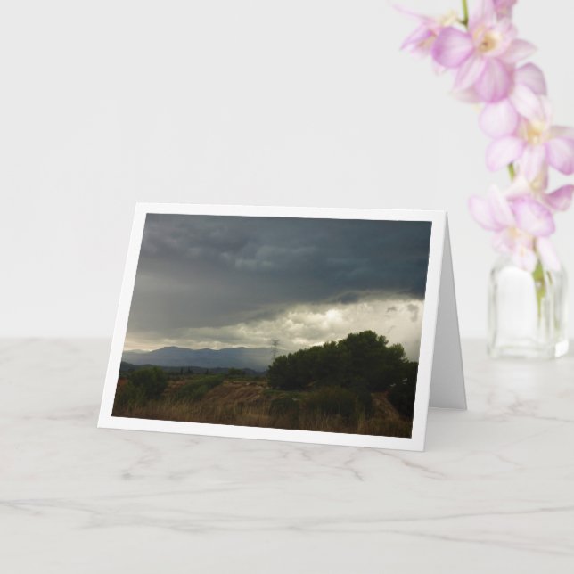 Cartão Nuvens de tempestade sobre Valência (Orquídea)