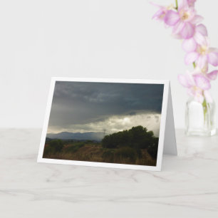 Cartão Nuvens de tempestade sobre Valência