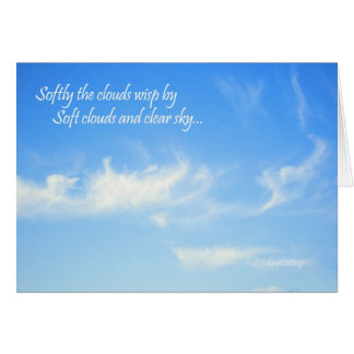 Cartão Nuvens macias…