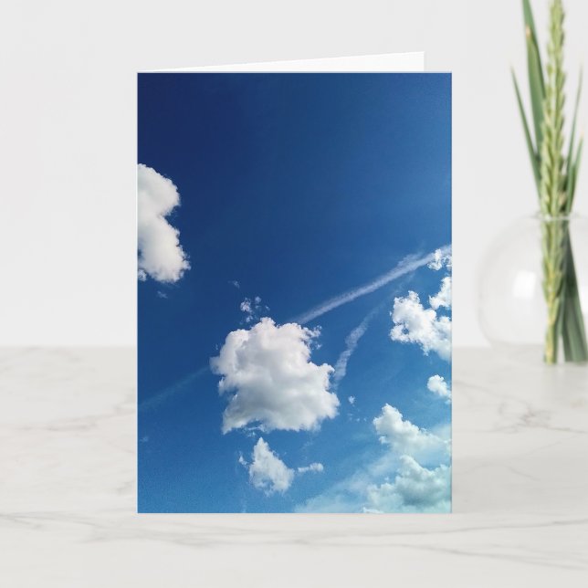 Cartão Nuvens, na luz (Frente)