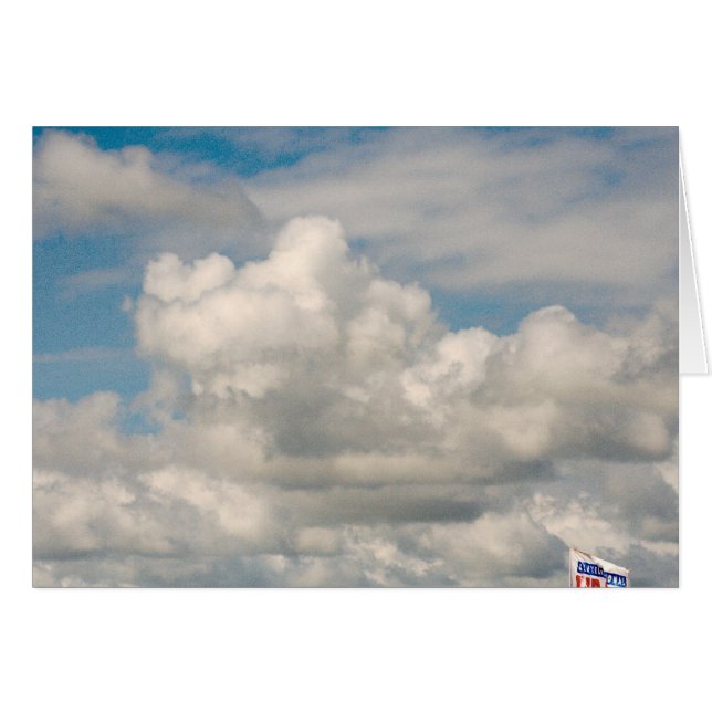 Cartão Nuvens sobre o Lago Erie (Frente Horizontal)