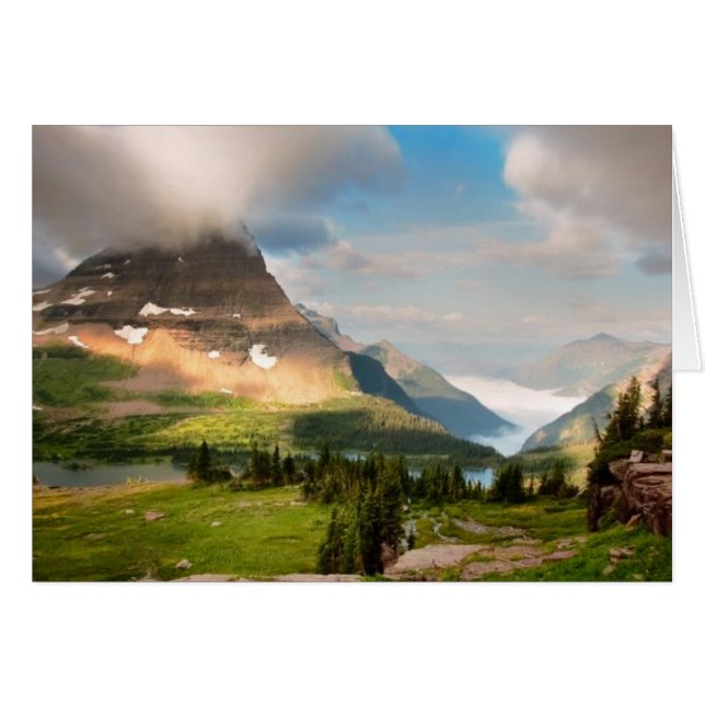 Cartão Nuvens Varrendo Montanhas (Frente Horizontal)