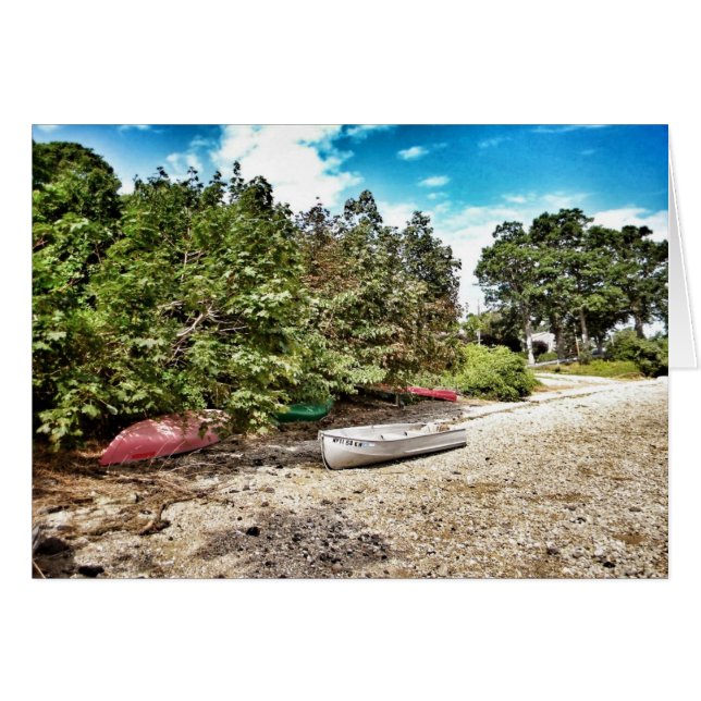 Cartão NY Boats Long Island (Frente horizontal)