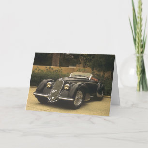 Cartão O Alfa Romeo 8C 2900B é um carro muito raro e muit