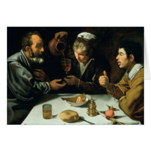 Cartão O almoço, 1620