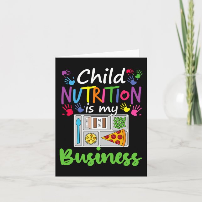 Cartão O Almoço De Café, Lady Nutrição Infantil, É Meu Ne (Frente)