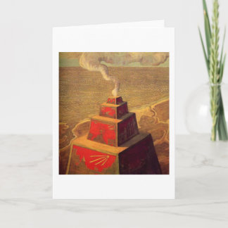 Cartão O altar por M.K. Ciurlionis, 1909